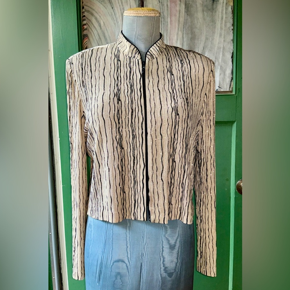 Vintage 80’s Alex Evenings Cropped Cocktail Jacket Blazer